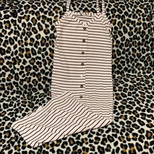 White Striped Dress